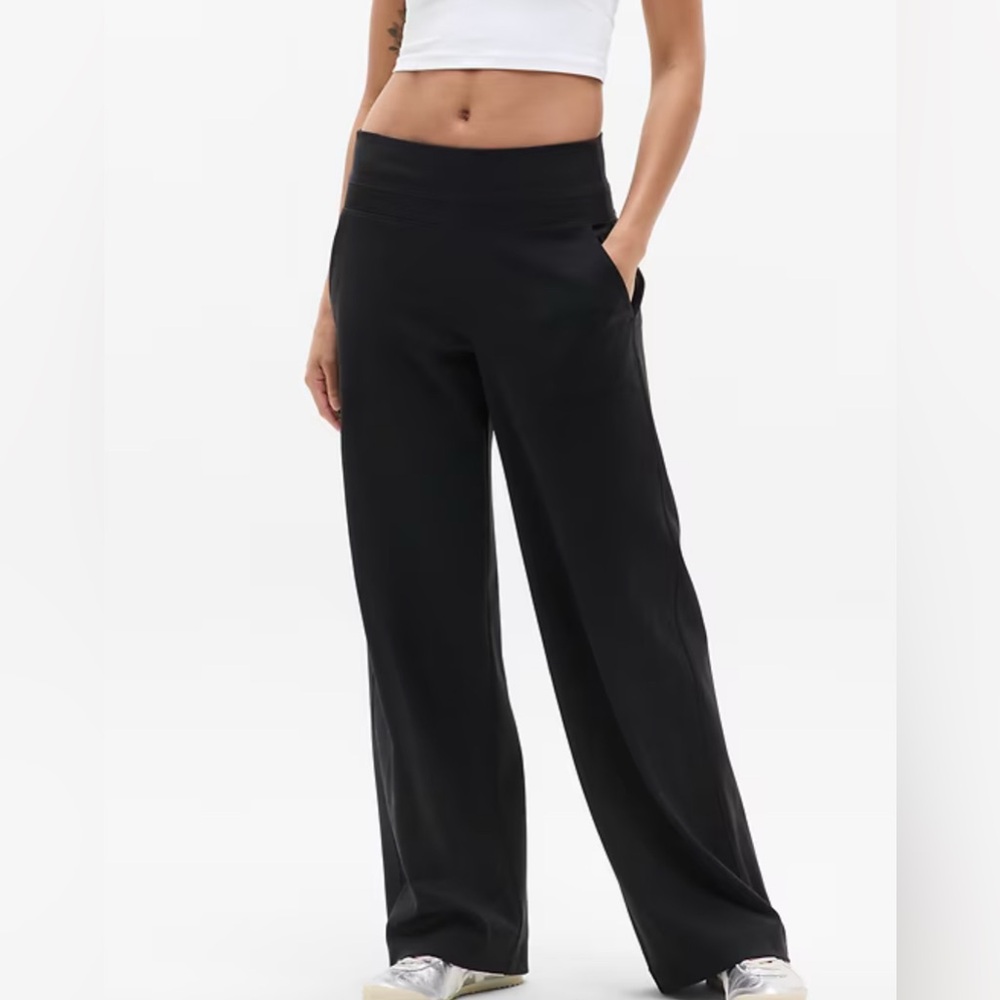 Athleta Black Wide Leg Lounge Pants